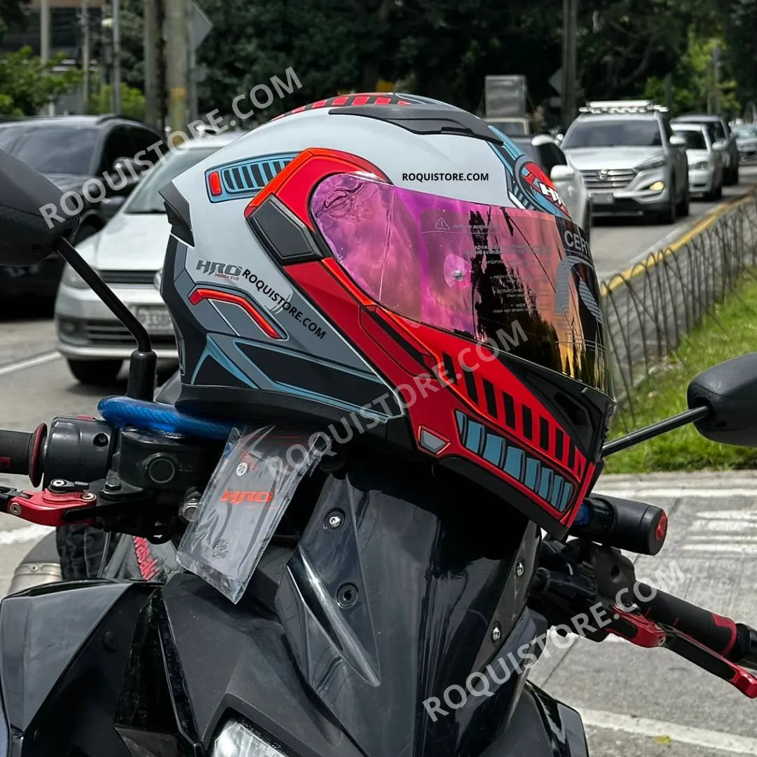 Casco HRO Doble Propósito Rouer Rojo