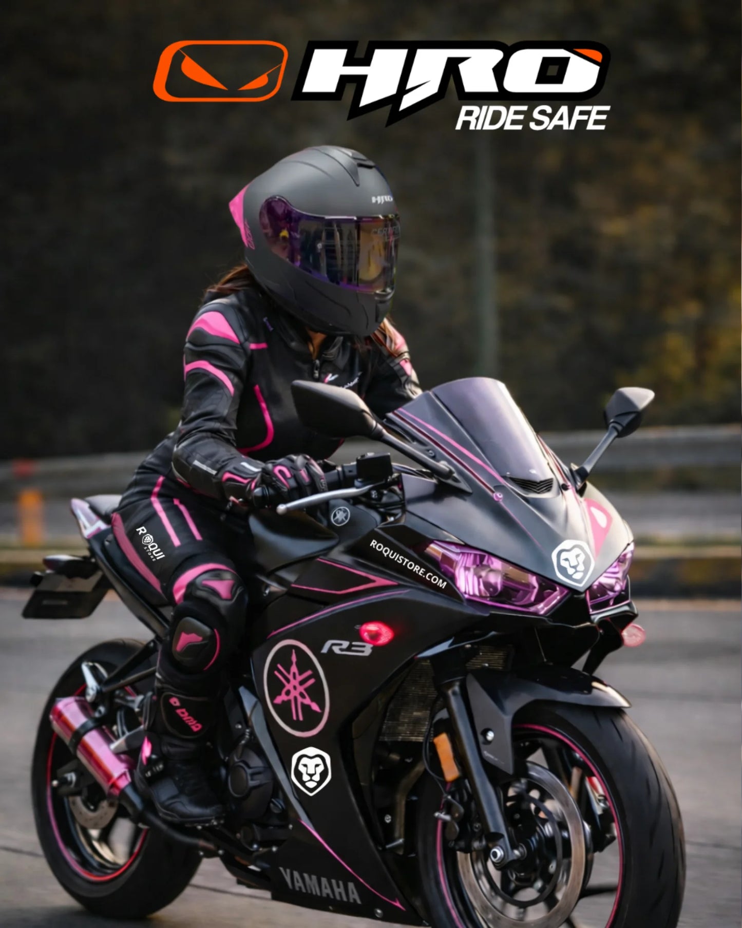 Casco HRO EVO ROSA