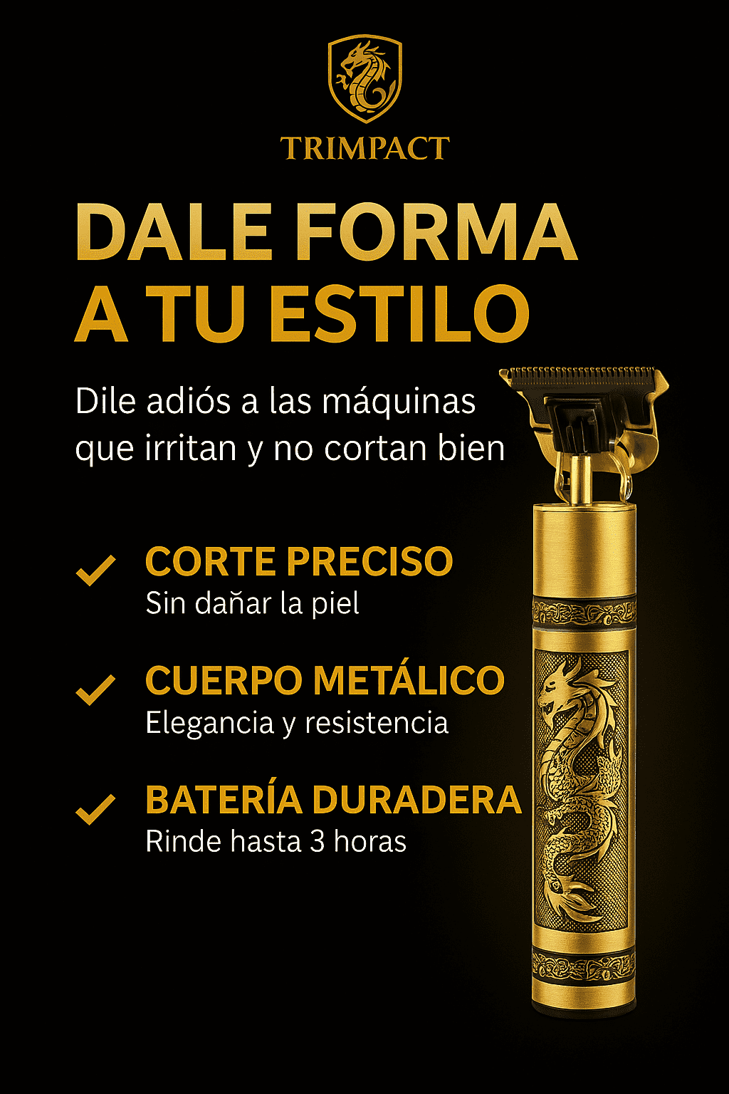 Trimpact: Corta como un pro. Luce como un rey.