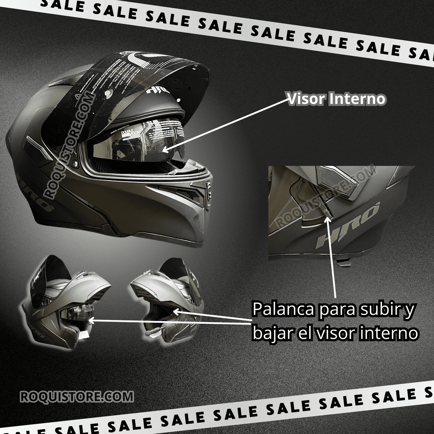 Casco HRO Con Luz Led