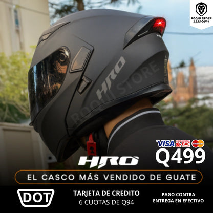 Casco HRO Con Luz Led