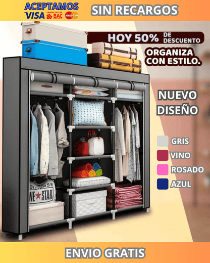 Closet Armario Premium Portátil y Armable
