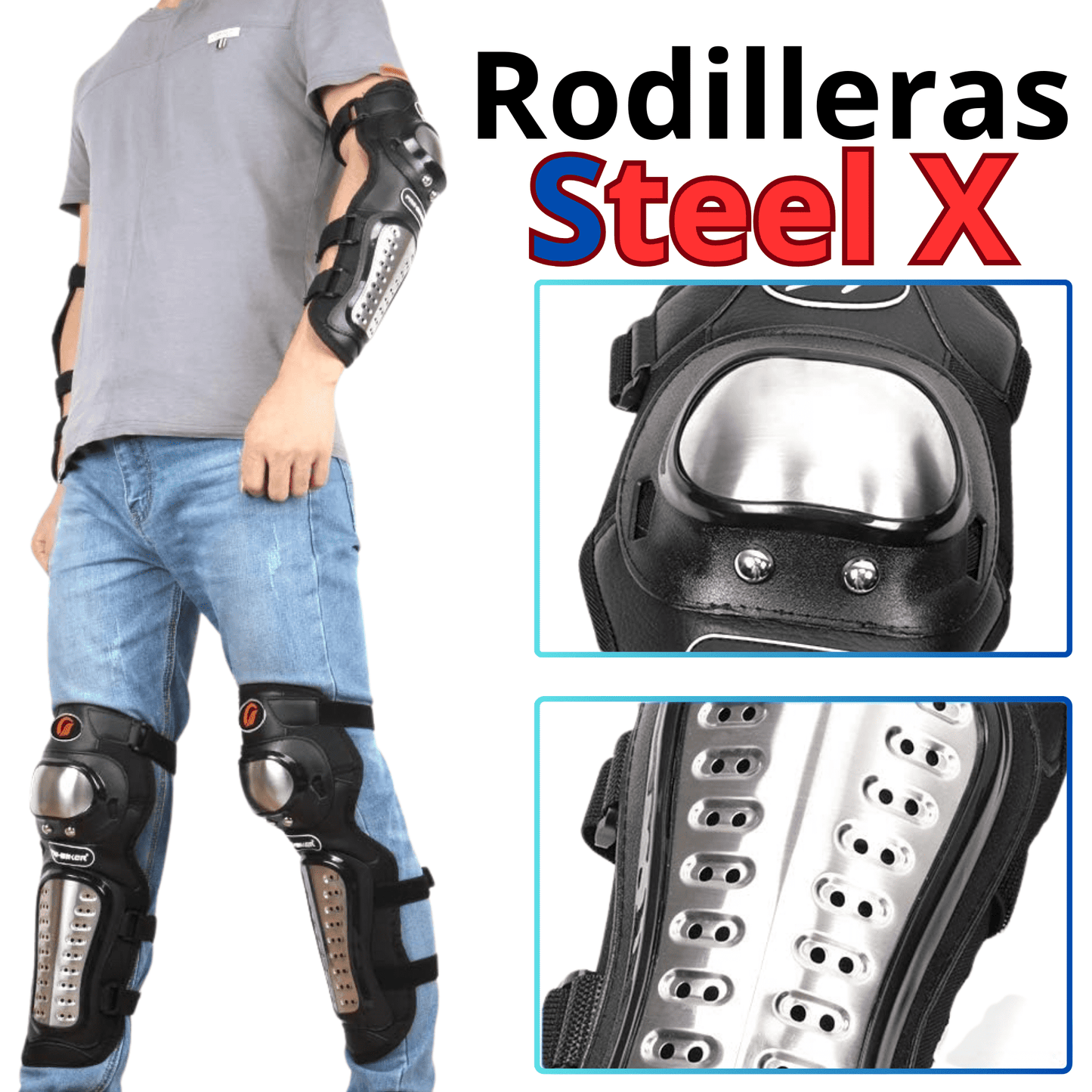 Rodilleras y Coderas Steel X